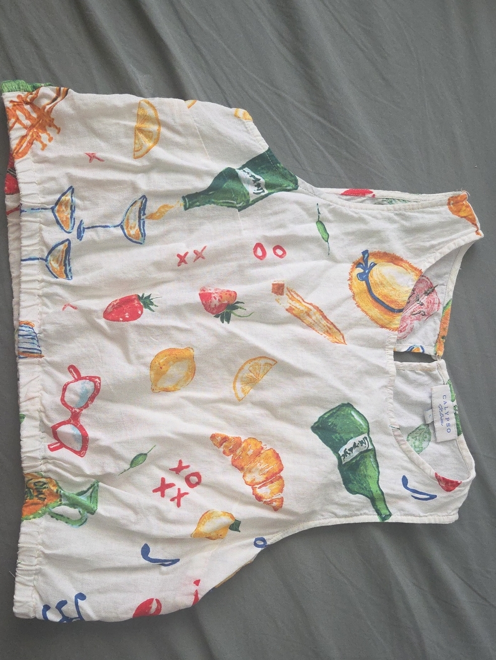 Calyso St Barth Summer Print Crop Top